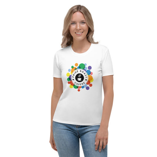 Pride Roast Coffee All-Over Print Women's Crew Neck T-Shirt