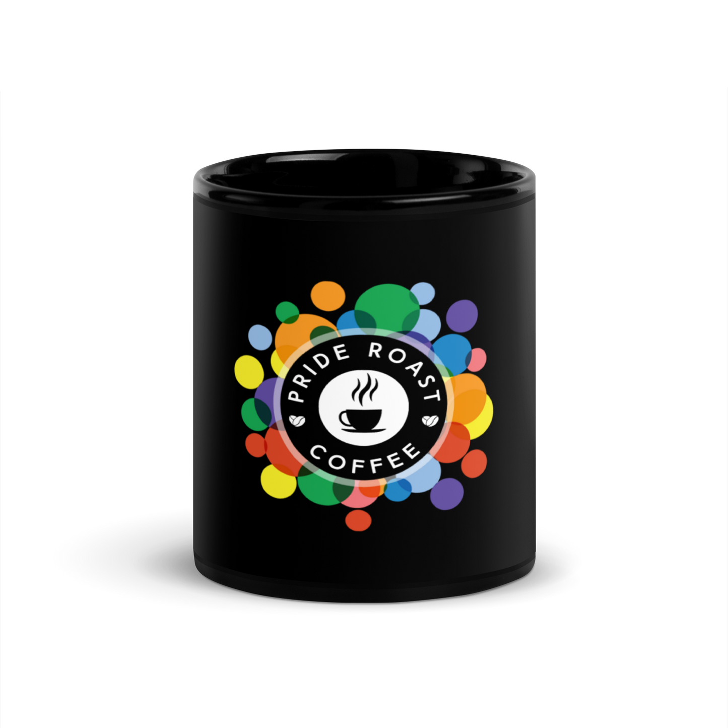 Pride Roast Coffee Black Glossy Mug