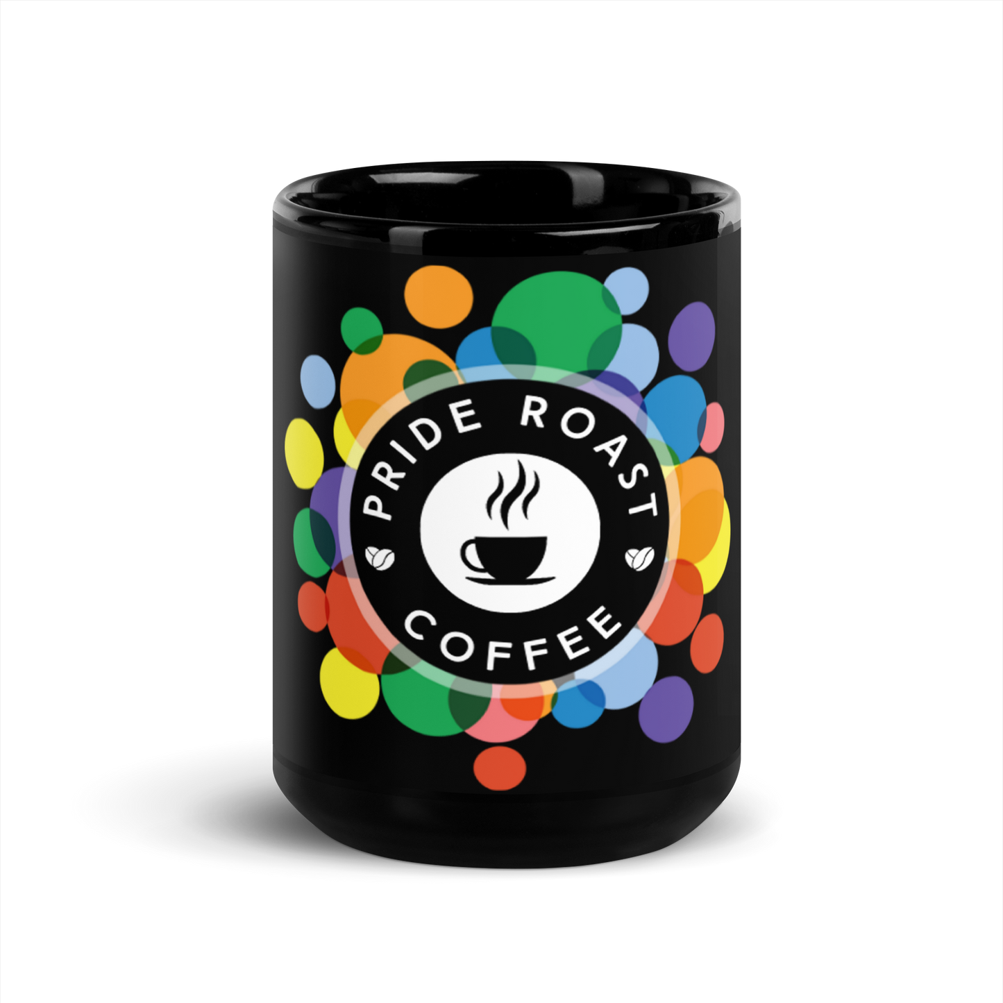 Pride Roast Coffee Black Glossy Mug