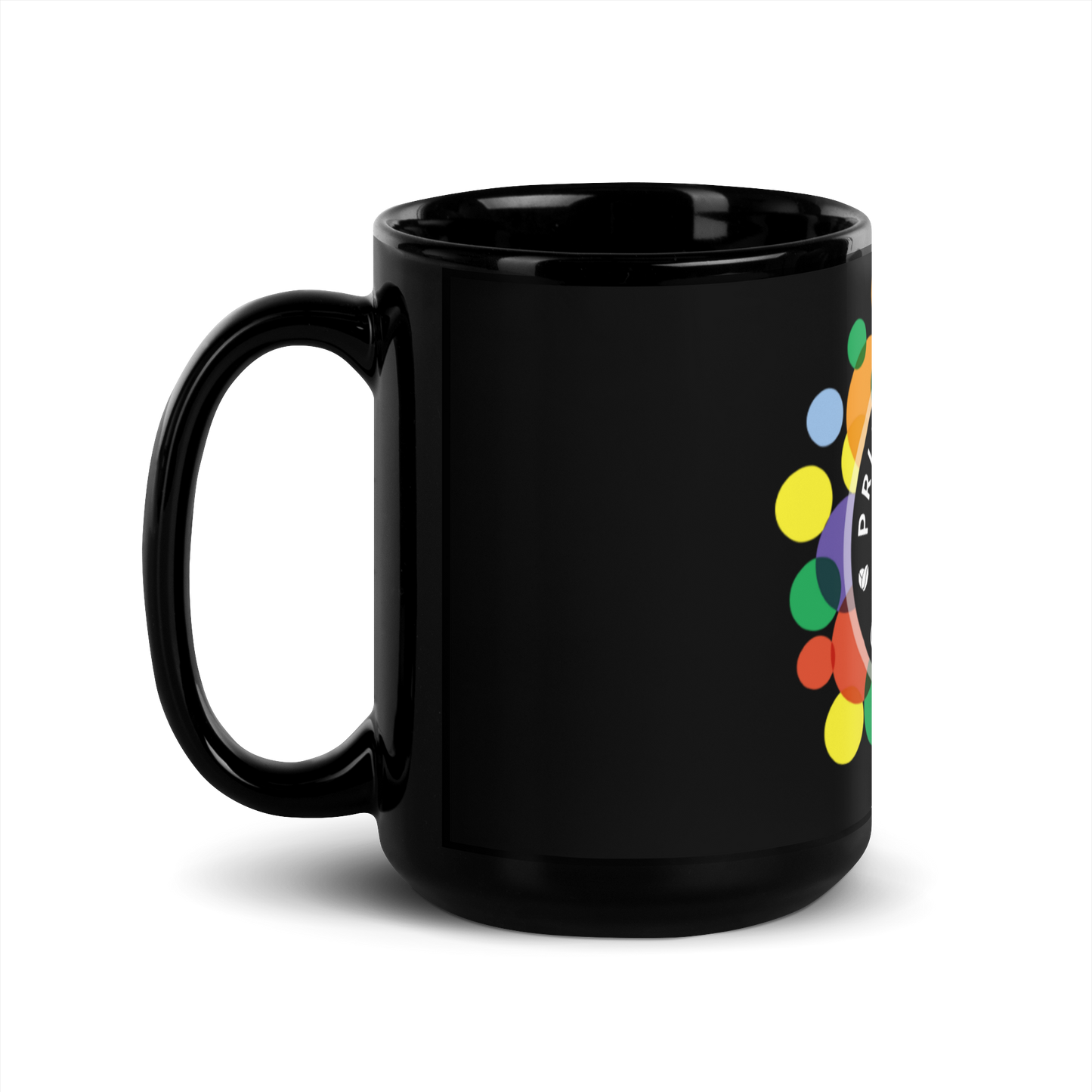 Pride Roast Coffee Black Glossy Mug