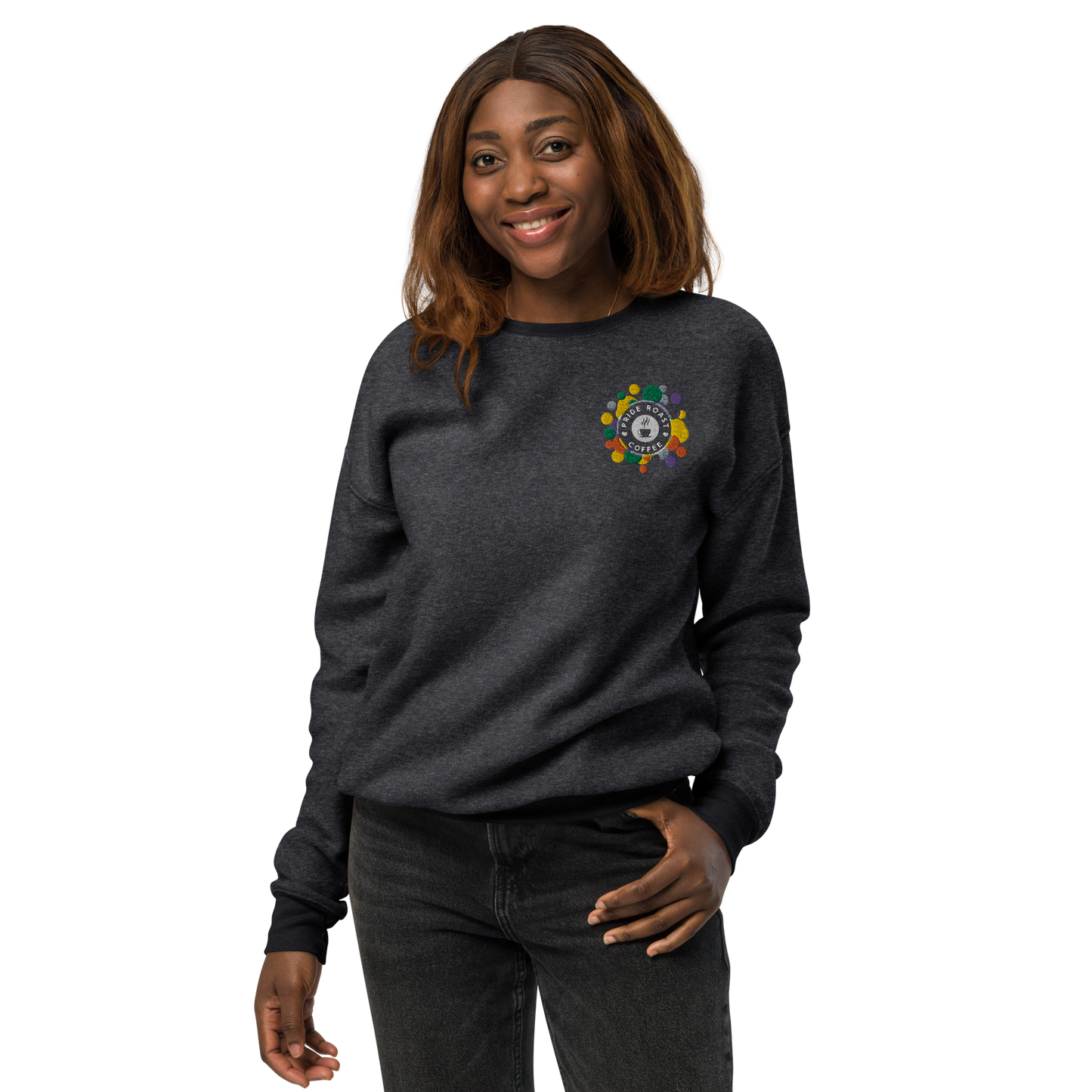 Pride Roast Coffee Unisex Sueded Fleece Sweatshirt