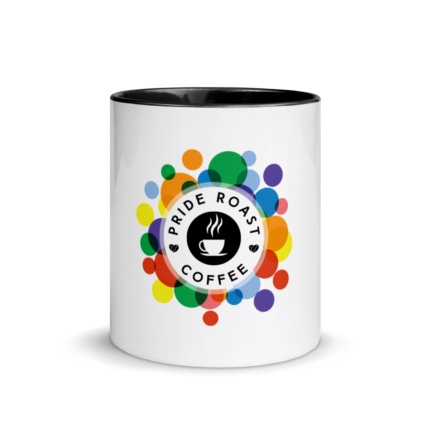 Pride Roast Coffee White Ceramic Mug with Color Inside