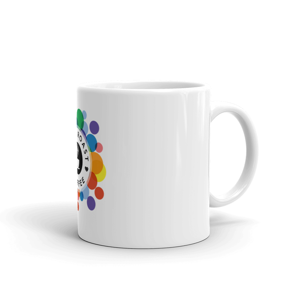 Pride Roast Coffee White Glossy Mug