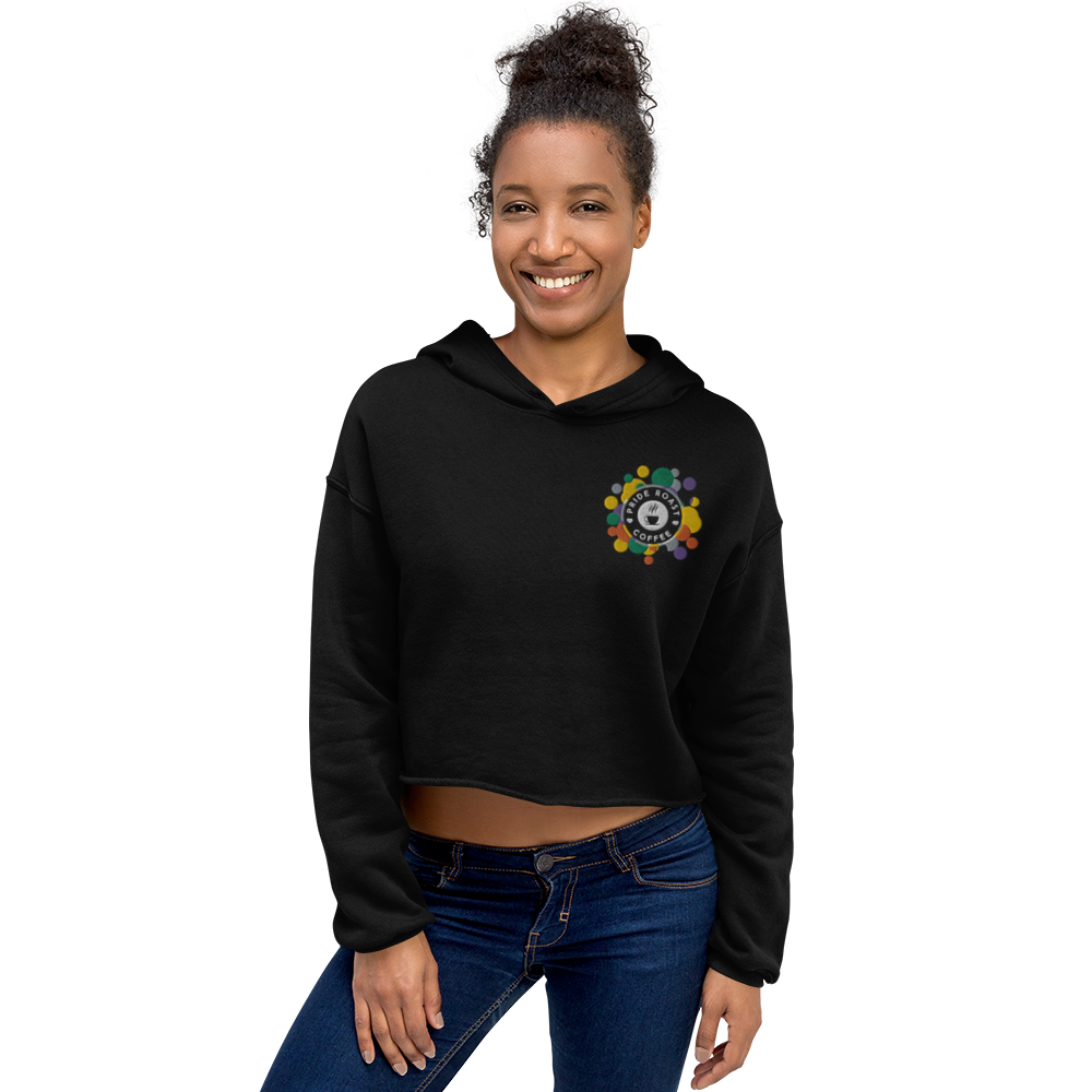 Pride Roast Coffee Women's Cropped Hoodie