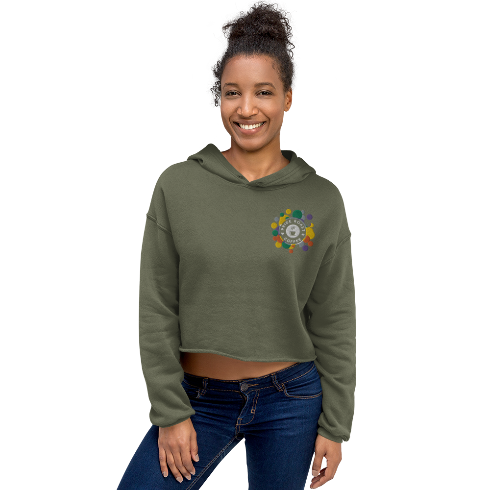 Pride Roast Coffee Women's Cropped Hoodie