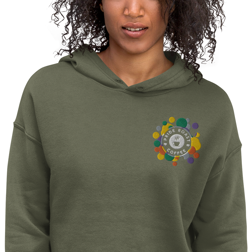 Pride Roast Coffee Women's Cropped Hoodie